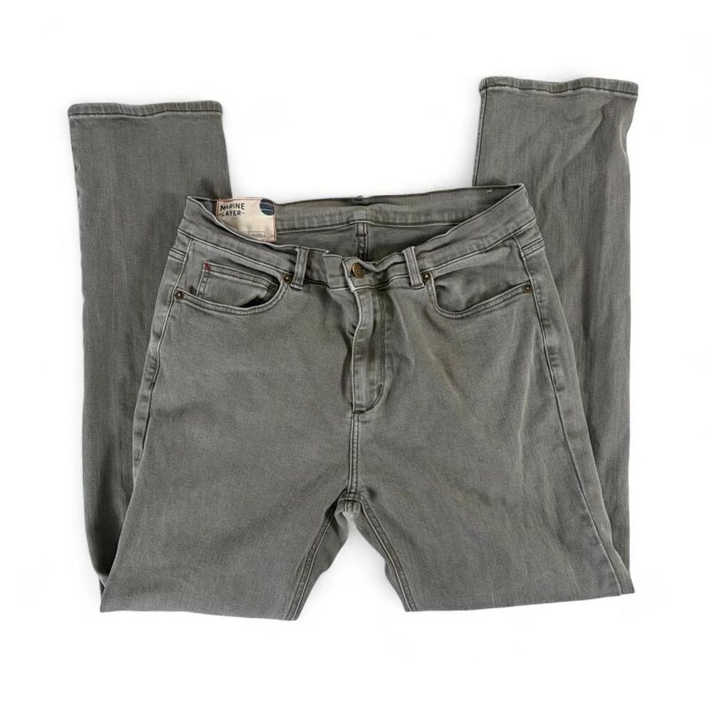 Unisex Marine Layer Slim Straight Jeans
